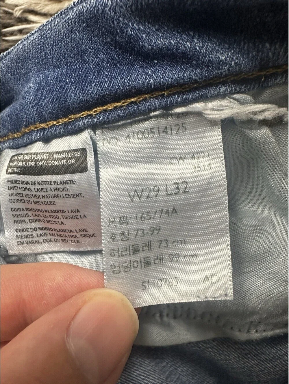 Levis 724 High Rise Straight Jeans Womens 29 Medium Wash Denim Stretch